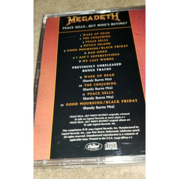 MEGADETH cd PEACE SELLS BUT WHO'S BUYING remixed and remastered edition - Picture 5 of 8